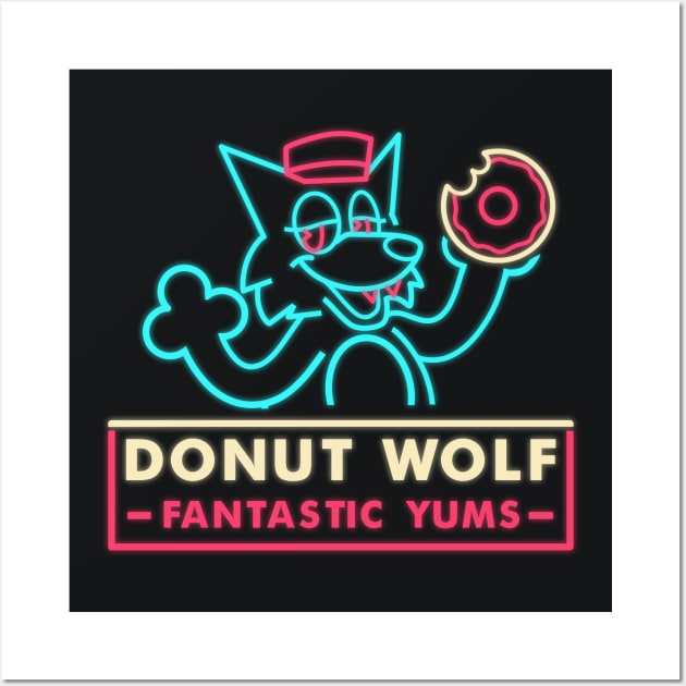 Donut Wolf - Fantastic Yums! Wall Art by YukiGoomba